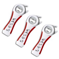 부스마켓 다기능 오프너 3p, 화이트 + 레드, 1개