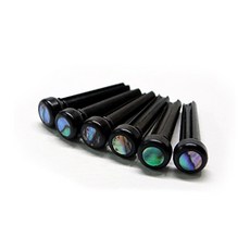 黑色木紋弦栓 6入, 混色