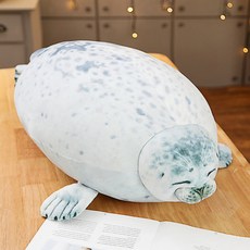 다용도 물개 모양 쿠션 RD_1541, 화이트