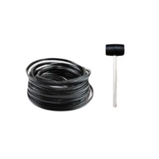 GT GLOBAL 防寒門窗縫隙擋條 蛇形防風條 24m 黑色 + 橡膠槌, 1套, 單一商品