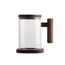 CAFE CLUB 玻璃濾茶壺, 核桃, 400毫升