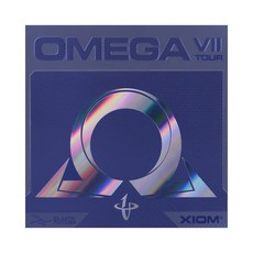 XIOM Omega 7 Tour桌球膠皮 厚度2.0, 黑色的