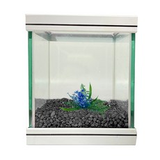 로라펫 15큐브 어항 + 흑사 + 인조수초, 블랙(컬러샌드), 램덤발송(인조수초), 1개