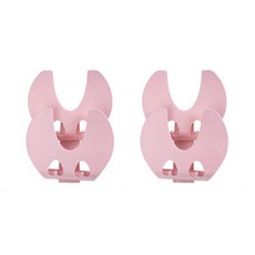 懸掛式多功能層架置物架, 粉紅色, 2個