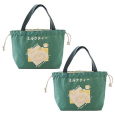 JCP Yam Yam 帆布野餐袋 A 綠色, 2個