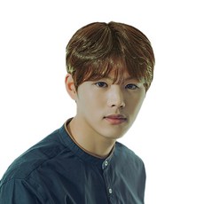 假髮 Nara Volume 透明分型燙髮男士童裝假髮 M, 卡其棕色, 1個