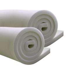 高硬度海綿 30K 10T 1 x 100 x 200 cm, 2個, 淺灰色