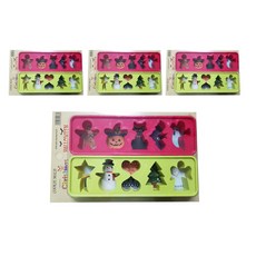 聖誕萬聖節餅乾模具 2入組, 混色, 4套