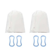 종아리 마사지링 하드 타입 2종 x 2p세트 + 파우치, 파스텔블루(1+1), 파스텔블루(1+1), 1개