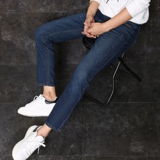 PANT'S HOUSE 男式修身直筒水洗內鑲邊牛仔布 961-2