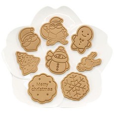 造型餅乾模具 8入, 隨機發貨, 1套