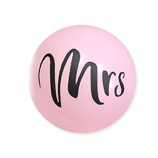 WOW PARTY KOREA Mrs. 氣球 30cm, 粉紅色, 50個