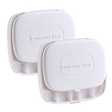 미니 사이즈 멀티 케이스 화이트, 2개