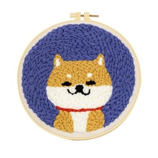 ARTJOY DIY 戳戳繡工具包, 微笑柴犬