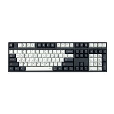 DECK108 Hassium Turtle Ship QWERTY 佈局 108 鍵低噪音紅軸有線鍵盤, 黑金版, CBL-108XN, 靜音紅軸