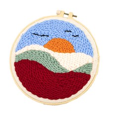 아트조이 DIY 펀치니들 자수 키트, 아침 풍경, 1개