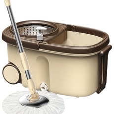 旋轉圓形多功能拖把棕色 RD_1418, 1個