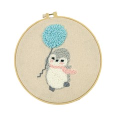 ARTJOY DIY 戳戳繡工具包, 企鵝與氣球