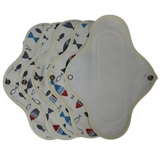 WIZLLY 布衛生棉 孕婦布墊 無防水 迷彩紅, 中型, 1入, 5個