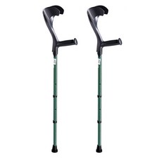 애이도 프랑스컬러 엘보클러치 알루미늄 목발 검정 + 초록, 2개