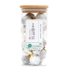 운남보이차 롱주차 유리병 L, 120g, 1개, 1개