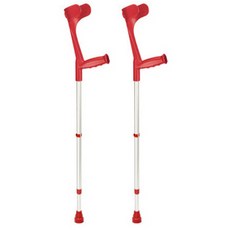 애이도 독일컬러 엘보클러치 알루미늄 목발 빨강 + 회색, 2개