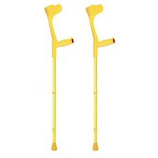 애이도 독일컬러 엘보클러치 알루미늄 목발 노랑 + 노랑, 2개