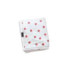 꿈두부 볼빨간 사과 엠보 극세사 유아 블랭킷, 혼합색상