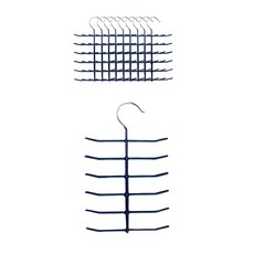 Lucis 止滑塗層領帶皮帶衣架, 10個, 海軍