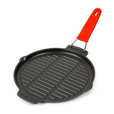 LAVA 圓鑄烤盤+矽膠手柄套組感應IH, 1個, 23cm