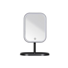 블루선 X8 LED 조명 탁상거울, 블랙