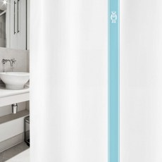 設計風北歐風格浴簾 L 1800*1800mm sc905+塑膠環+白色桿, 1套