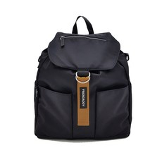 FrienDaddy 尿布後背包, 黑色 駝色