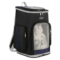 OnlyOne 대용량 스타일리쉬 강아지 백팩 PET 001, 블랙, 1개