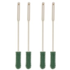 粉彩矽膠PET瓶刷, 深綠色, 4個