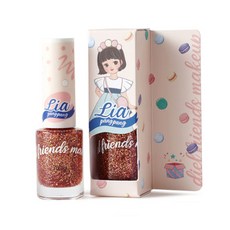 dielfriends 孩童水性指甲油, Orange Pang Pang, 1入