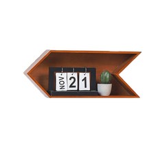 JCP復古木質箭頭置物架 棕色, 1個