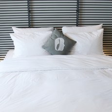 飯店渡假村用 CVC 信封式素色枕頭套 4入