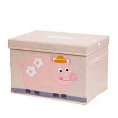 Toy Bath布質玩具殺菌收納盒, 小豬