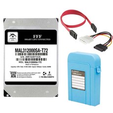 F3 MALSHAL 硬碟 3.5吋 HDD + 2種 SATA 線 + HDD 收納盒 隨機出貨, MAL312000SA-T72, 12TB