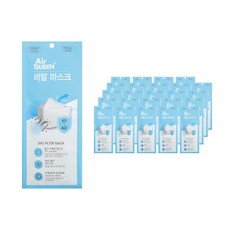 에어퀸 비말 마스크 대형 KF-AD, 2개입, 25개, 화이트