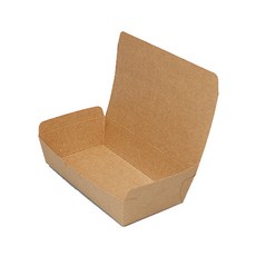 牛皮雙排紙餐盒, 1入, 50個