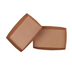 牛皮紙長方形托盤 DK2-1 142 x 89 x 25 mm, 100個