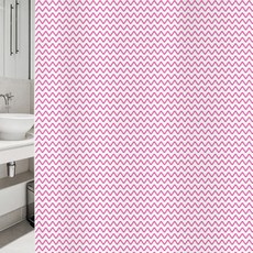 北歐風浴簾 sc858 L號+塑膠掛鉤 12入+白色掛桿組合, 1套