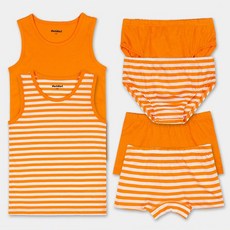 DORIDORI 女童條紋素色內褲6件組