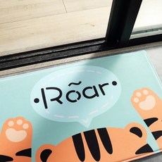 크리시 북유럽 동물 시리즈 발매트 + 욕실 미끄럼방지 스티커 세트, 타입9, 1개