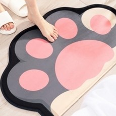 캐릭터 발바닥 폭신폭신 발매트 + 미끄럼방지 스티커 5p, 타입 2