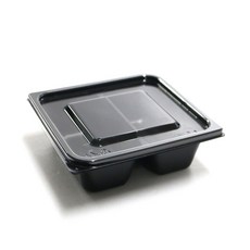 2格方形餐盒 L-02, 1組, 100組