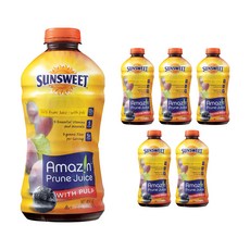 선스위트 프룬 착즙100% with 펄프, 6개, 1.42L