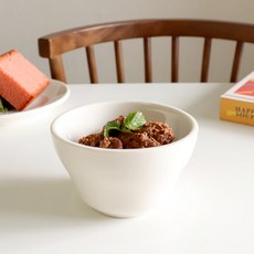 雪梨麥片碗, 象牙, 1個